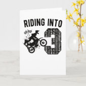 3歳の誕生日プレゼントダートバイク3歳のモトクロス カード (黄色い花)