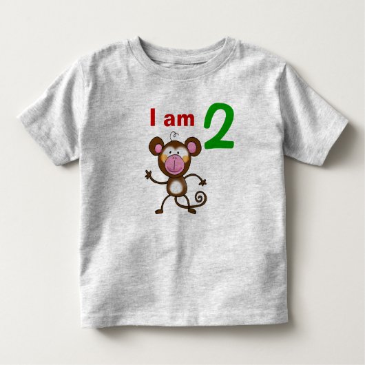 3歳の誕生日プレゼント（生意気な猿） トドラーTシャツ (正面)