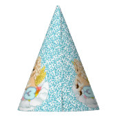 3歳の誕生日ユニコーンパーティー帽子 パーティーハット (裏面)