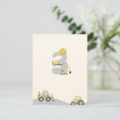 3歳の誕生日建築トラックの招待 シーズンカード (スタンド正面)