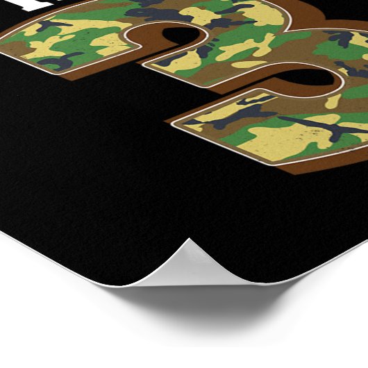 3歳の誕生日狩り鹿3歳ハンター ポスター (角)