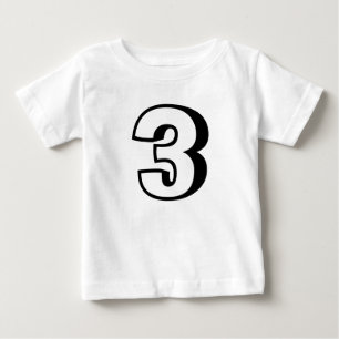 3歳の誕生日3幼児Tシャツ ベビーTシャツ