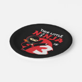 3歳の誕生日3歳の子供パーティーリトル忍者3 ペーパープレート (アングル)