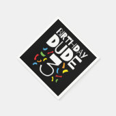 3歳の誕生日3歳オールドボーイパーティー誕生日Dude 3 スタンダードカクテルナプキン (角)