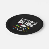 3歳の誕生日3歳オールドボーイパーティー誕生日Dude 3 ペーパープレート (アングル)