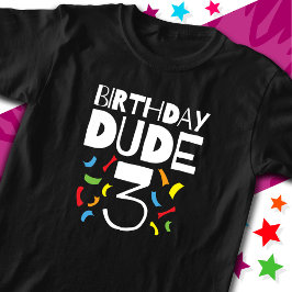 3歳の誕生日3歳オールドボーイパーティー誕生日Dude 3 Tシャツ