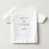 3歳の誕生日　かわいい恐竜　水彩画 トドラーTシャツ (裏面)
