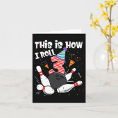 3歳の誕生日 この私のスタイル 3歳のボウリングボ カード (黄色い花)