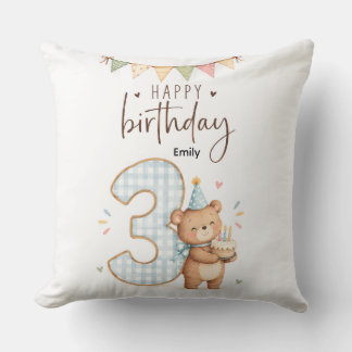 3歳の誕生日 クッション