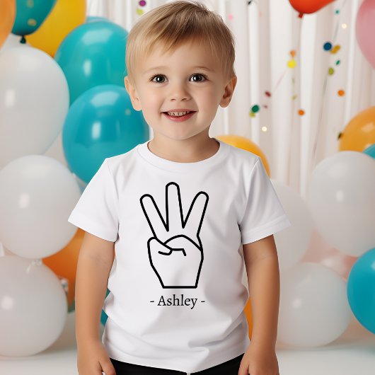 3歳の誕生日 男の子 女の子 3歳児のパーティー衣装 トドラーTシャツ