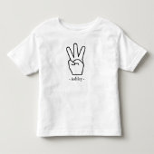 3歳の誕生日 男の子 女の子 3歳 ベビー パーティー 衣装 トドラーTシャツ (正面)