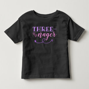 3歳の誕生日Tシャツ 3T 4T トドラーTシャツ