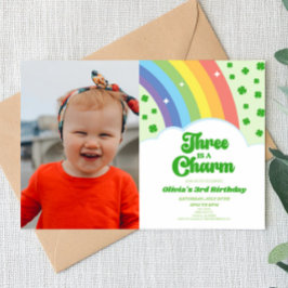 3歳の魅力 ライジングクローバー 3歳の誕生日パーティー 招待状