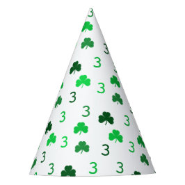 3歳はチャーム聖パトリックの日3回目の誕生日 パーティーハット