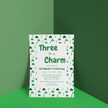 3歳はチャーム聖パトリックの日3回目の誕生日