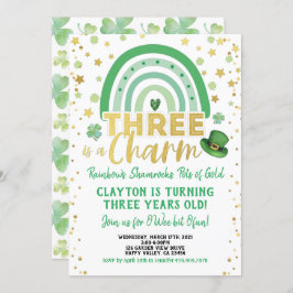 3歳はチャーム3歳の誕生日です 招待状