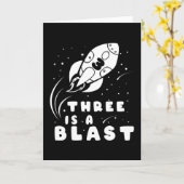 3歳は素晴らしい3歳の誕生日男の子 カード (黄色い花)