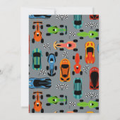 3歳を超えるレースのレーサーパーティー 招待状 (裏面)