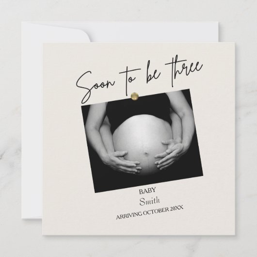 3歳パーソナライズされたになる 招待状 (正面)