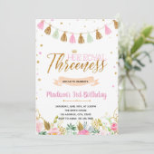 3歳王室のの誕生日の招待 招待状 (スタンド正面)