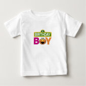 3歳誕生日エルモTシャツ ベビーTシャツ (正面)