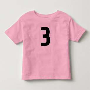 3歳3ジャージーピンクTシャツ トドラーTシャツ