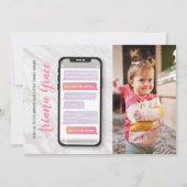 3歳3人長女誕生日 招待状 (正面)