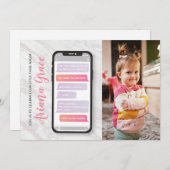 3歳3人長女誕生日 招待状 (正面/裏面)