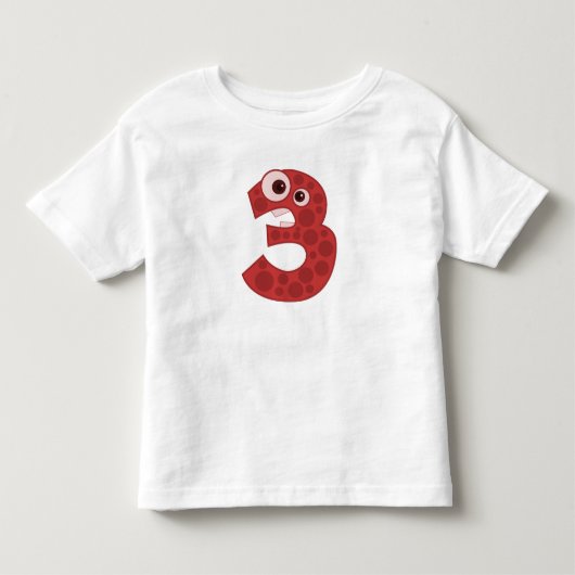 3歳3歳おもしろいのジャージーTシャツ トドラーTシャツ (正面)