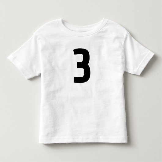 3歳3歳のジャージーTシャツ トドラーTシャツ (正面)