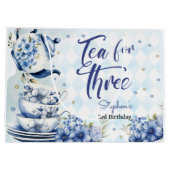 3歳3歳のフローラのお茶子供へ ラージペーパーバッグ (裏面)