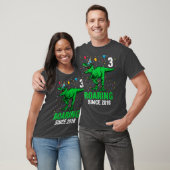 3歳3歳の誕生日ボーイトドラー恐竜ティー Tシャツ (ユニセックス)