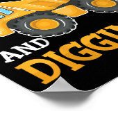 3歳3歳の誕生日建築少年3歳 ポスター (角)