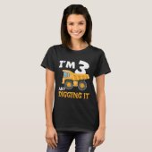 3歳3歳の誕生日建築少年3歳 Tシャツ (正面フル)
