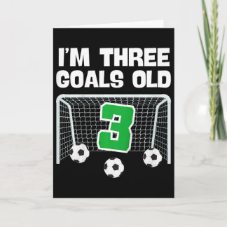 3歳 サッカー フットボール プレーヤー 男の子 3歳誕生日 カード