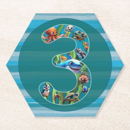 3歳:紙コースター ペーパーコースター (正面)