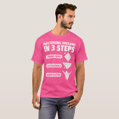 3段で折り紙をマスター紙ク日本のレーン Tシャツ (正面フル)