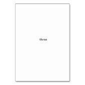 3気球のフラッカスタムシュカード テーブルナンバー (正面)