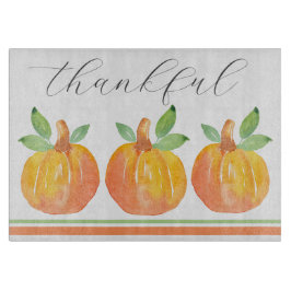 3水彩カボチャ2 カッティングボード