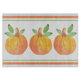 3水彩カボチャ2 カッティングボード