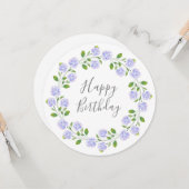 3水彩紫陽花リースカード カード (正面/裏面インサイチュ)