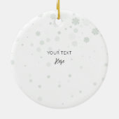 3水彩象の家族としてのクリスマス セラミックオーナメント (裏面)