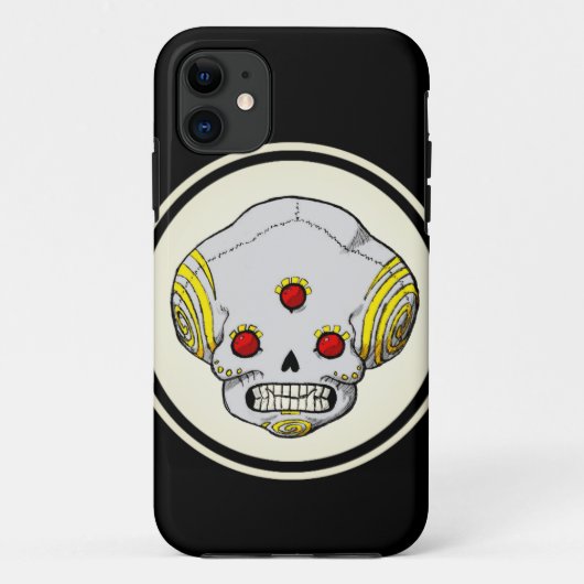 3注目されたスカル Case-Mate iPhoneケース (裏面)