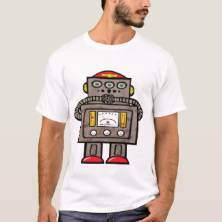 3注目された驚かされたロボット Tシャツ