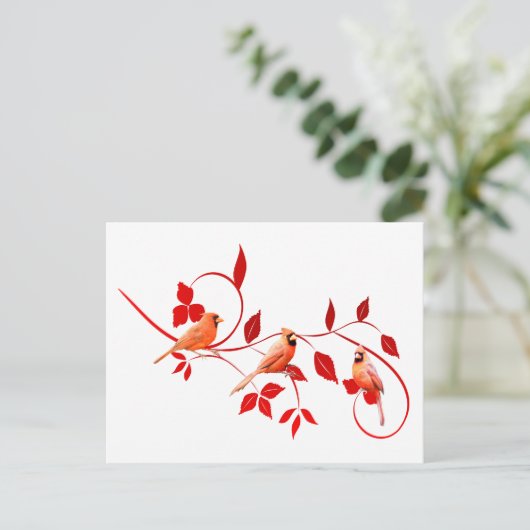 3深紅色 ポストカード (スタンド正面)