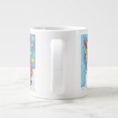 3漫画違うクリスマスサンタクロースデザイン ジャンボコーヒーマグカップ (裏面)