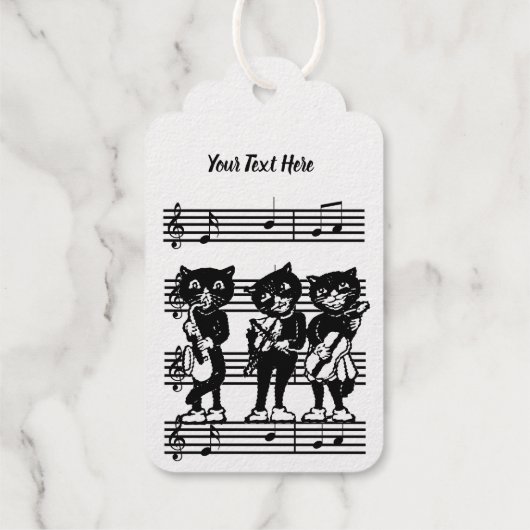 3猫ミュージシャン遊の楽器 ギフトタグ (裏面)