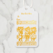 3猫ミュージシャン遊の楽器 ギフトタグ (正面)