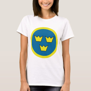 3王冠のスウェーデン人の記章 Tシャツ