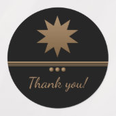 3球ブラシ金ゴールドブラックプロフェッショナルラベル ラベル (デザイン2)